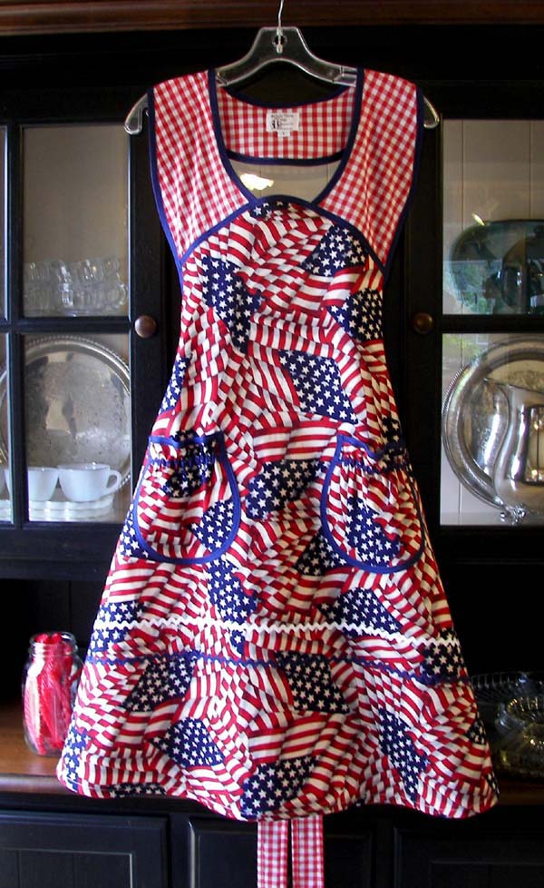 1940 patriotic apron