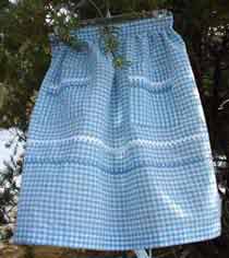 Blue Gingham, click for more half aprons